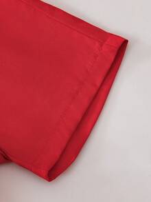 SHEIN 2pcs Young Boy Hawaiian Coconut Tree Print Short Sleeve T-Shirt & Shorts Set, Casual Beach Outfit, School, Campus, College Summer Holiday - Multicolor - View 4