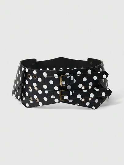 Grunge Punk Y2K Punk Stil schwarze Metall Nieten Auge Multi-Tasche verstellbare Metall Schnalle Hüfttasche für Frauen