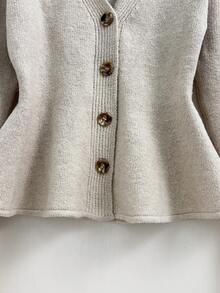 GlowEve Women's Fashionable, Versatile, High-Quality Knit Sweater, Autumn/Winter - Apricot - View 7