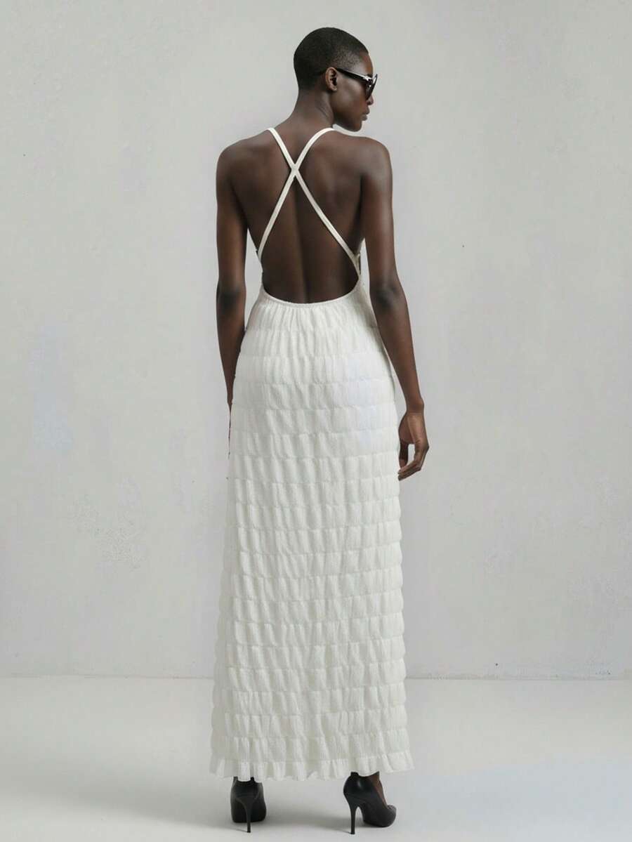 Maija Vestido de terciopelo bordado con lentejuelas para mujeres 2025