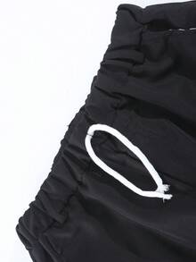 2pcs Teenager Spring Ball Casual Gentleman Single-Breasted Gray Long Sleeve Shirt Paired With Elastic Waist Slant Pocket Casual Pants Set, Vacaura Boy Outfit