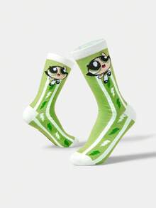 THE POWERPUFF GIRLS X SHEIN Women Crew Socks - Multicolor - View 4