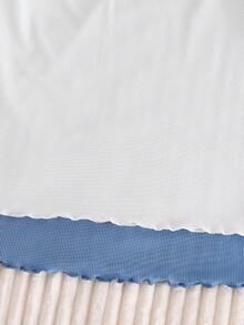 4pcs/Set Teen GirlPink & Blue Long Sleeve Pajama Set Long Sleeve Pajama Sets For Teen Girls Girl S Pajama Sets - Multicolor - View 7