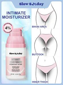 SlowSunday Intimate Moisturizer, Suitable For Bikini Line, Inner Thighs And Other Body Parts, With Shea Butter And Niacinamide, Nourishing, Softening And Brightening Skin, Cozy Winter Styles, Suitable For Winter, Y2K, For Valentine's Day, Valentines Gift, Valentines Day Gift, Ideal For Party - White - View 6