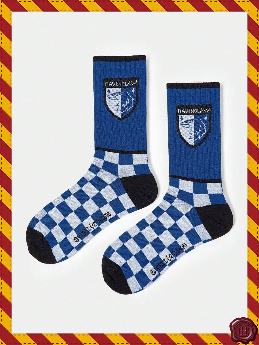 HARRY POTTER X SHEIN Calcetines tipo tripulación para mujer - Multicolor - Ver 1