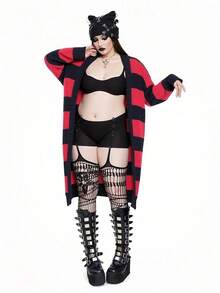 Whyspr 全新百搭休闲多色宽松长袖长款开衫毛衣 - 彩色 - 查看 3