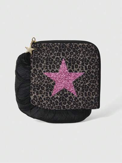 Kawaii 1pc Large Capacity Portable Makeup Bag With Fashionable All-Over Cherry Pattern And Square Lace Trim, 15x15cm