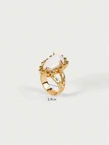 Glisma Anillo abierto de moda para mujer con rhinestones, adecuado para uso diario