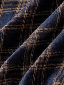 SHEIN MOD 格纹印花蝴蝶结装饰优雅无袖连衣裙 - 彩色 - 查看 4