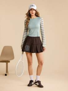 CUCCOO EASI 2024春秋款粉色厚底高帮休闲女鞋 - 棕色 - 查看 9