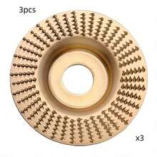 1/3pcs Wood Carving Grinding Wheel Set - Wood Grinding Blade Angle Grinder Polishing Blade Wood Grinding Tool Polishing Wheel Artifact Woodworking Grinding Blade Thorn Disc, Including Flat, Curved And Conical Grinding Wheels, Used For Efficie 3pcs Steel Angle Grinder Disc, Sand Grit, 16Mm Hole, Arc Flat Bevel, Metal, Wood Grinding Disc For Metal, Wood, Carbon Steel - Gold - View 16