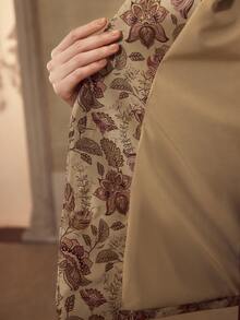 MOTF FLORAL PRINT SINGLE BUTTON BLAZER - Apricot - View 7