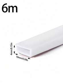 6/1 متر شريط سيليكون أبيض عالي الجودة (1-3 قطع)، 6 أمتار (236.22 بوصة) لكل لفة - شريط لاصق احترافي للأبواب والنوافذ، شريط مانع للرياح للباب الخلفي، شريط مطاطي مضاد للتصادم، مثالي للمتاجر والمطاعم والفنادق والمكاتب والمنازل - مستطيل - مشاهدة 14