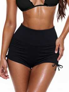 SHEIN Swim 抽繩比基尼泳裝短褲