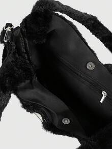 ROMWE Anime 女士单肩包 - 黑色 - 查看 8