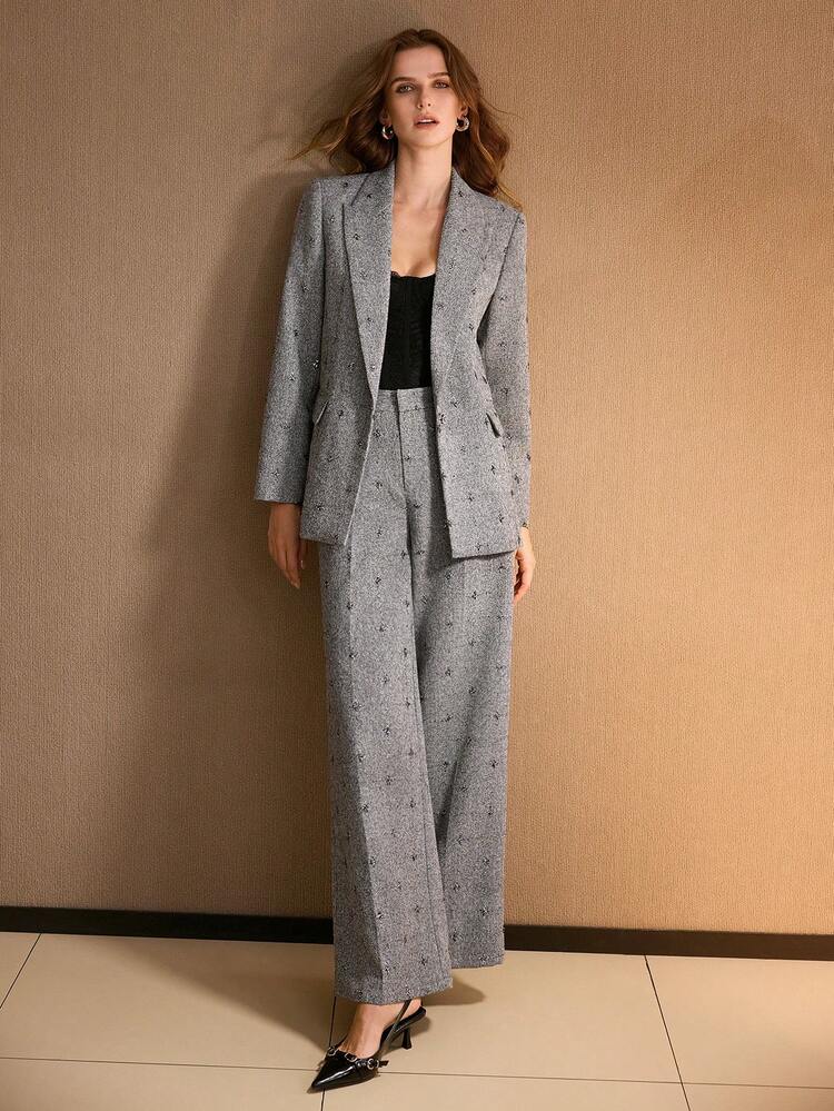 FALL WINTER PRESS CREASE SUIT PANTS