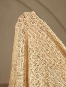 Aveloria Rosie Autumn Elegant British Style Fitted Jacquard Knit Dress With Oversized Hem Slit, Long Sleeve - Khaki - View 7