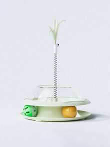 PETSIN 1 Cat Toy With Rotating Food Dispenser; A Wand To Tease The Cat; A Spring Toy For Cats; A Self-Entertainment Toy To Relieve Boredom Pets; Pet Supplies. - Multicolor - View 19