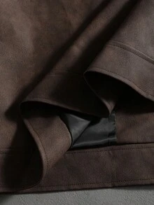 Áo khoác dài tay nam PAVTROS Manfinity Streetrush phong cách đường phố, áo khoác ngắn tay màu nâu có khóa kéo, áo khoác da nam, áo khoác mùa thu, áo khoác đường phố, áo khoác mùa đông, quà tặng Giáng sinh, quà tặng bạn trai, áo khoác bomber màu mocha, áo khoác vintage nam, áo khoác nâu, áo khoác ngắn có khóa kéo nam, áo khoác nam dáng ngắn - màu nâu - Xem 9