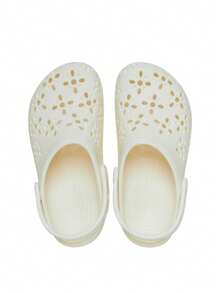 Crocs Classic Floral Cut Out Unisex Clogs White CR210927 - 白色 - 查看 3