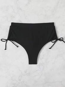 Oceva Summer Beach Solid Tie Side Bikini Bottom