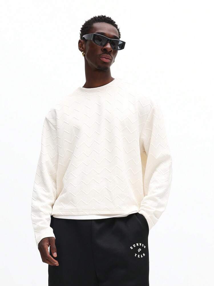 Cable Knit Crew Neck Pullover Sweater