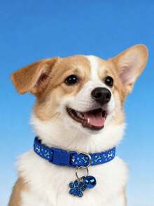 PETSIN 1条宠物骨头图案项圈；猫项圈；狗项圈；可调节颈围宠物吊坠项圈；宠物配件；宠物用品 - 彩色 - 查看 14