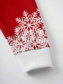 Manfinity Homme Herren-Sweatshirt mit fröhlichem Schneemann-Muster | Klassisches, farbenfrohes Langarmshirt mit Schneeflockenmotiv | Elegantes Sweatshirt mit Winter-Schneemann- und Vogelprint | Bequemer, warmer Weihnachtspullover für festliche Anlässe - Verschiedenfarbig - Übersicht 6