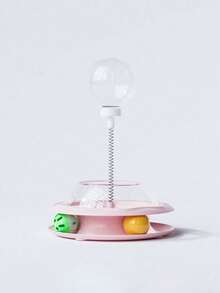 PETSIN 1 Cat Toy With Rotating Food Dispenser; A Wand To Tease The Cat; A Spring Toy For Cats; A Self-Entertainment Toy To Relieve Boredom Pets; Pet Supplies. - Multicolor - View 16