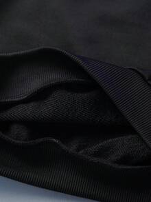 Transformers X SHEIN Young Boy Casual Letter & Robot Print Crew Neck Sweatshirt, Autumn - Black - View 8