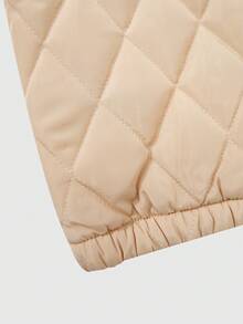 复古美式短款羽绒服 - 杏色 - 查看 5