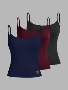 SHEIN EZwear 女士性感短款吊带背心，卡通人物印花，适合夏季 - 彩色 - 查看 11