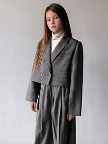 DAZY 少女秋季商务装 - 灰色 - 查看 4