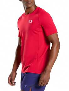 Under Armour Men's T-Shirts Red - Red/White-600 - View 3
