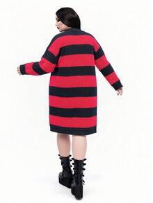 Whyspr 全新百搭休闲多色宽松长袖长款开衫毛衣 - 彩色 - 查看 2