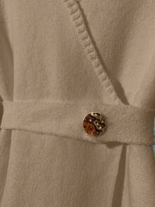 Franclia New Autumn/Winter High-Quality Elegant Versatile Soft White Cardigan For Women