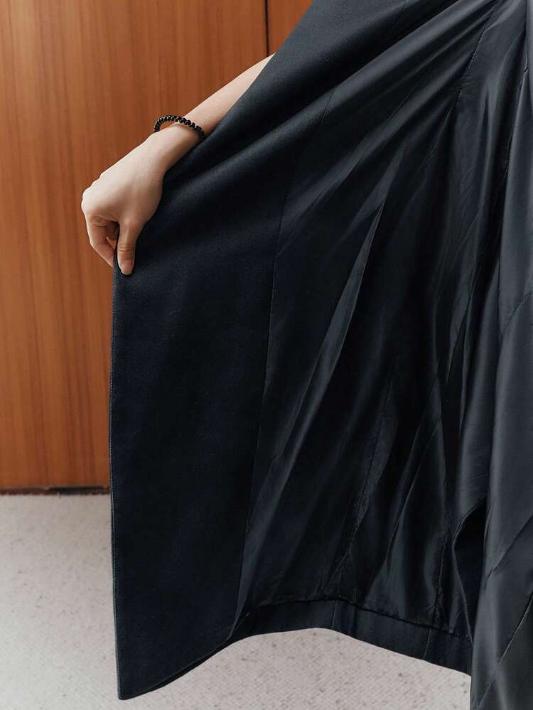 Women's Long Lapel Printed High-End Retro Fashionable Overcoat, Suitable For Autumn, Fall, Winter, Going Out, Elegant, Formal, Party, Chic, New Year, Women's Winter Coat, Christmas, Work, Graduation, Wedding