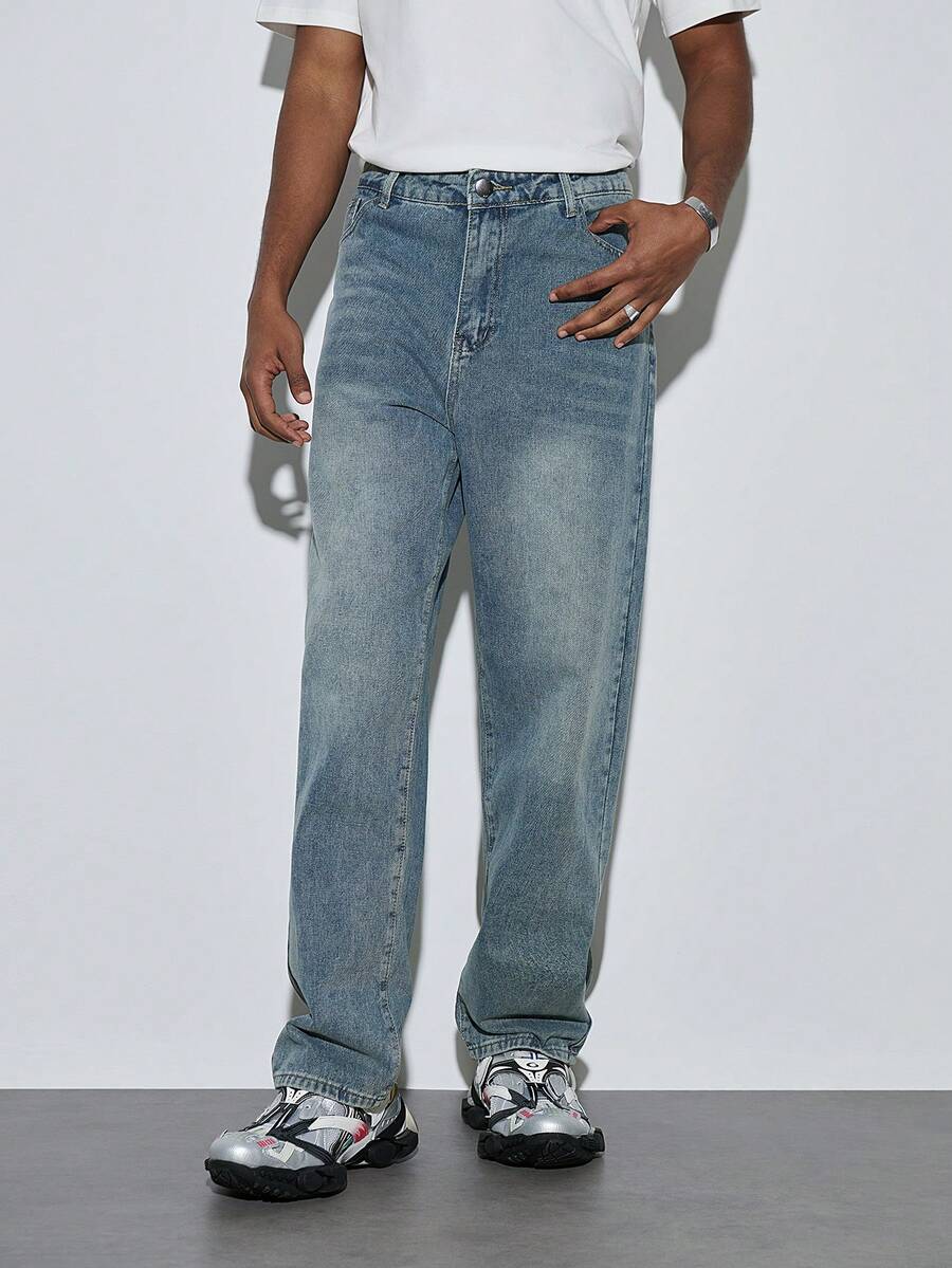 Modcrash Casual Denim Jeans For Men, Blue, Fashion Daily Wear - Medium Wash - View 1