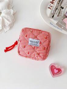 樱桃图案多功能收纳包 - 口红、卫生巾、耳机旅行收纳包 - 彩色 - 查看 10