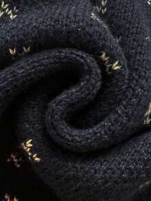 Vintaside Kids 女童圆点针织开衫夹克 - 深灰色 - 查看 5