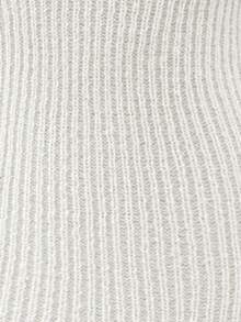 SHEIN LUNE Ribbed Turtleneck Knitted Slim Fit Sweater Dress For New Year Clothes - White - View 6