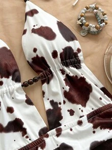 Soleia Váy ngắn hở lưng buộc dây cổ chữ V sâu gợi cảm dành cho nữ, dáng ôm sát, thích hợp cho tiệc tùng, hẹn hò, trà chiều, kỳ nghỉ hè trên bãi biển gợi cảm và thời trang - Nhiều màu - Xem 6