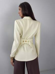 Firerie Women's Elegant Office Fitted Blazer