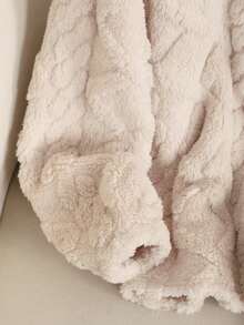 SHEIN Tween Girl Khaki Cute Cartoon Bear Embroidered Crew Neck Long Sleeve Top And Soft Comfortable Brushed Fleece Pajama Pants Set, 2pcs, Autumn/Winter