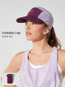GLOWMODE Ready Set Glow Lightweight Quick Dry Waterproof Adjustable Foldable Active Hat Cap Gym Workout Hike Beach Pool Holiday Vacation Getaway Daily Active Wear - burgundy pink - View 1