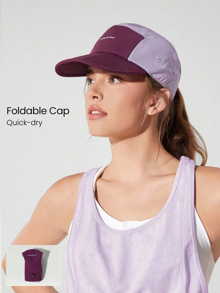 Gorra activa lista para brillar, ligera, de secado rápido, impermeable, ajustable y plegable para gimnasio, entrenamiento, senderismo, playa, piscina, vacaciones y uso diario