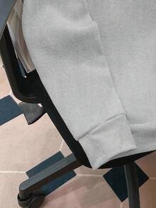 Daypath Light Grey Oversized Loose Fit Thick Hoodie For Men, Fall/Winter, Long Sleeve Top - Light Grey - View 5