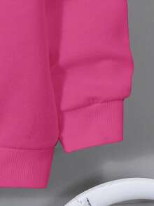 SHEIN EZwear Casual Minimalist New York Brooklyn Print Hoodie, Loose Fit Thick Sweatshirt For Women, Suitable For Autumn/Winter, Christmas Graphic