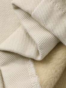 DAZY 女士休闲宽松长款牛仔裤，秋季 - 白色 - 查看 8