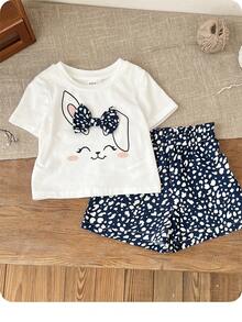 LMoss Baby Mädchen süßes Gepunktetes Top und Shorts 2-teiliges Outfit, Sommer